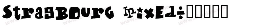 Strasbourg Mixed字体转换